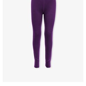 Purple Merino Wool Leggings | Iksplor